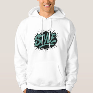 Moletom Sweatshirt à Capuche Homme Style Graffiti