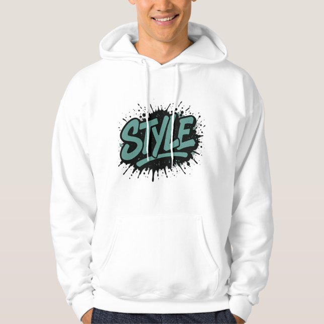Moletom Sweatshirt à Capuche Homme Style Graffiti (Frente)