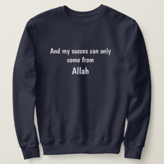 Moletom Sweatshirt "Allah = succes" blauw.