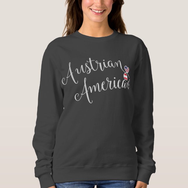 Moletom Sweatshirt Austríaca American Entwinted Heartshirt (Frente)
