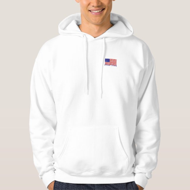 Moletom Sweatshirt Básica De Bandeira Americana (Frente)