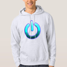 Sweatshirt básica de capuz com capuz, de potência