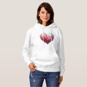 Moletom Sweatshirt básica de capuz - O amor é uma arte