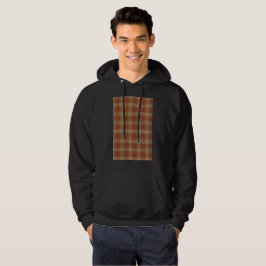 Moletom Sweatshirt Básica Masculina Marrom-Tartan