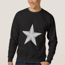 Sweatshirt Black and White Star