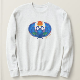 Moletom Sweatshirt Blue Egyptian Scarab