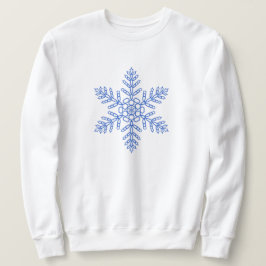Moletom Sweatshirt Blue Snowflake
