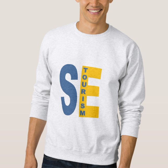 Moletom Sweatshirt cendre  homme SWEDEN  TOURISM (Frente)