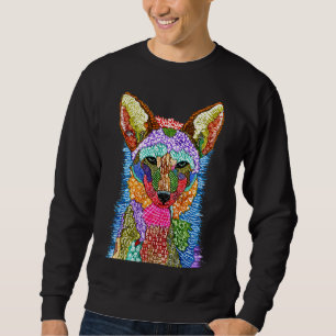Moletom Sweatshirt Colorida Coyote Illustration