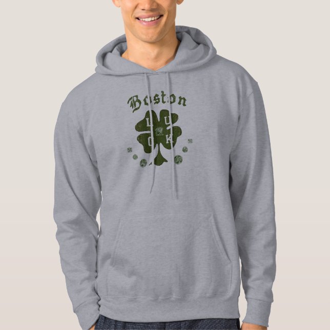 Moletom Sweatshirt com Capuz Boston Irlandês (Frente)