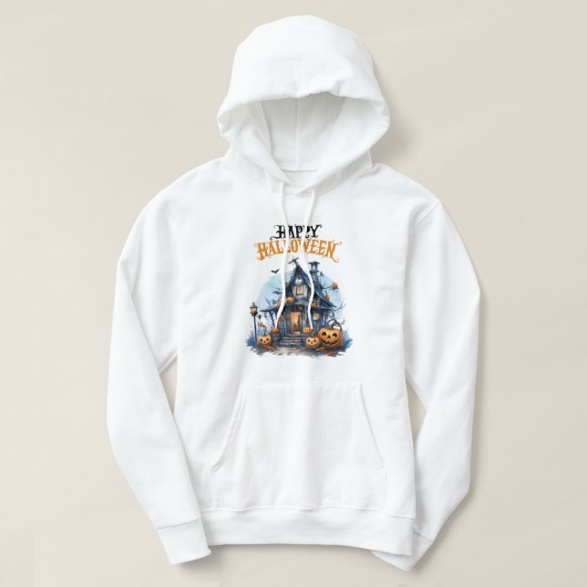 Moletom Sweatshirt com Capuz de Halloween (Frente do Design)