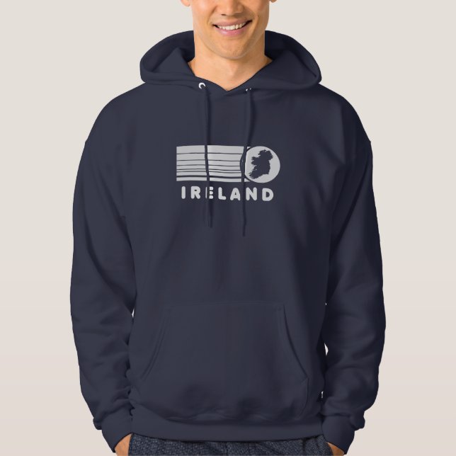 Moletom Sweatshirt com Capuz Retro Irlanda (Frente)