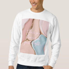Moletom Sweatshirt com gráfico abstrato elegante
