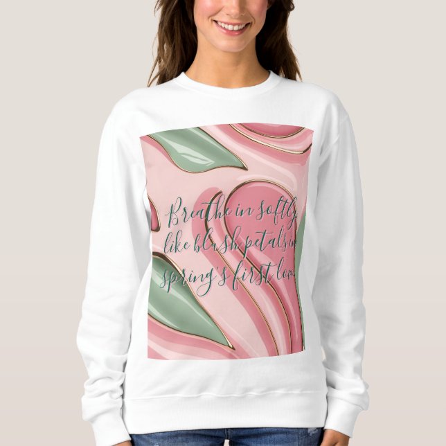 Moletom Sweatshirt com gráfico abstrato elegante (Frente)