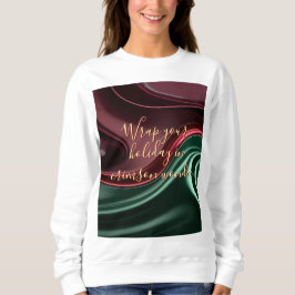 Moletom Sweatshirt com gráfico abstrato elegante