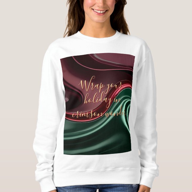 Moletom Sweatshirt com gráfico abstrato elegante (Frente)
