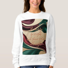 Moletom Sweatshirt com gráfico abstrato elegante