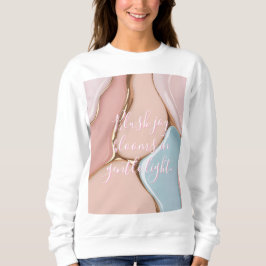 Moletom Sweatshirt com gráfico abstrato elegante