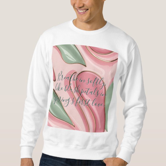 Moletom Sweatshirt com gráfico abstrato elegante (Frente)
