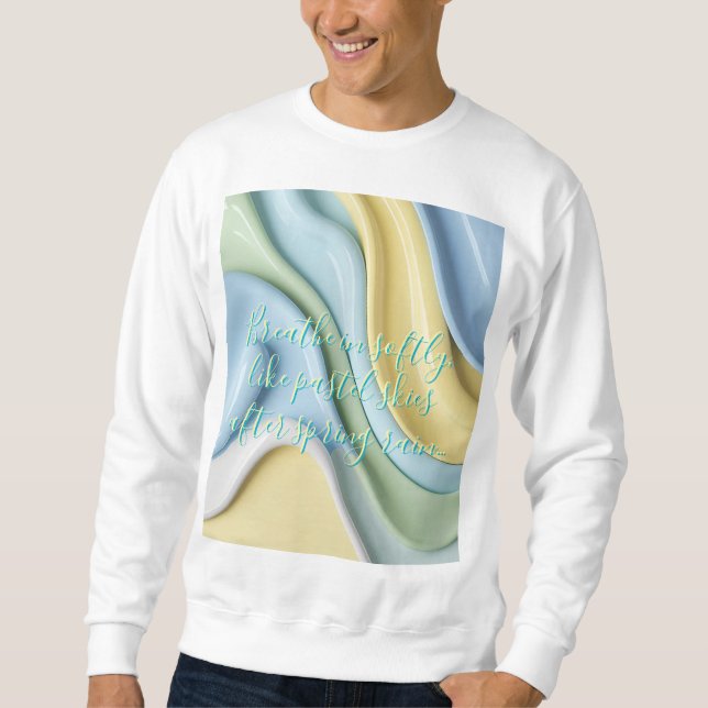 Moletom Sweatshirt com gráfico abstrato elegante (Frente)