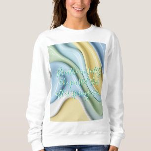 Moletom Sweatshirt com gráfico abstrato elegante