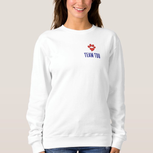 Moletom Sweatshirt da Mulher do TDU da Equipe (Frente)