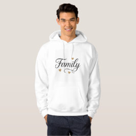 Moletom Sweatshirt de Amor Familiar com Acentos de Coração