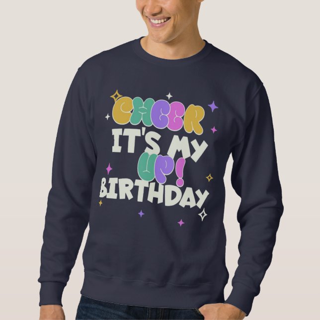 MOLETOM SWEATSHIRT DE ANIVERSÁRIO DE HOMEM PARA ANIMAR  (Frente)