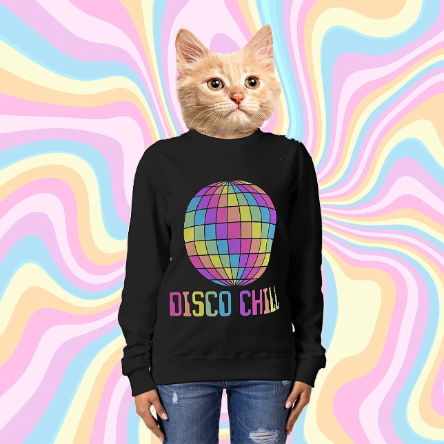 MOLETOM SWEATSHIRT DE BOLA DE DISCOTECA PASTEL CHILL (Criador carregado)