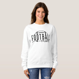 Moletom Sweatshirt de Futebol da Mãe Personalizável