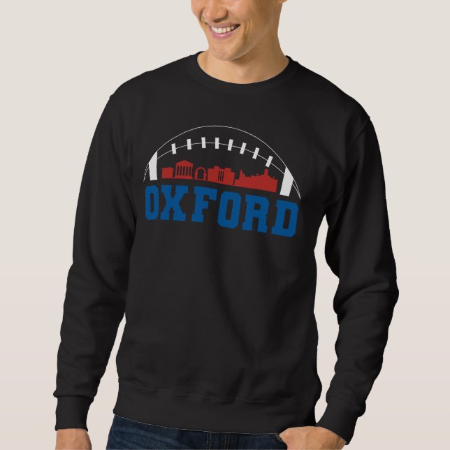 Moletom Sweatshirt De Futebol De Skyline Oxford Mississipp (Frente)