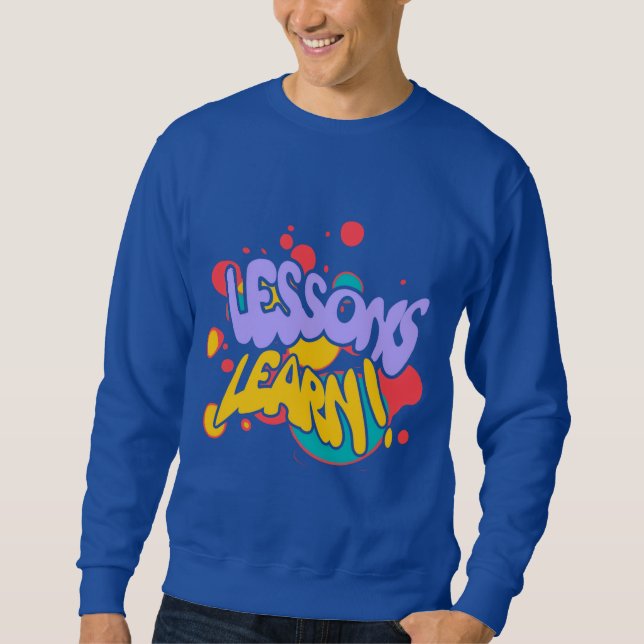 MOLETOM SWEATSHIRT DE LIÇÕES DE SALPICOS DE TINTA PARA HOM (Frente)