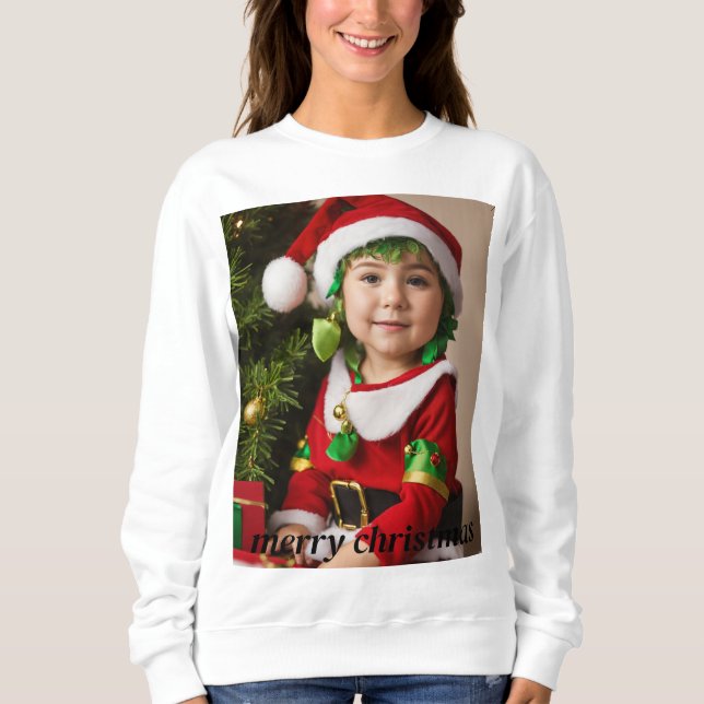 Moletom Sweatshirt de Natal Dreamia - Whimsical Watercolou (Frente)