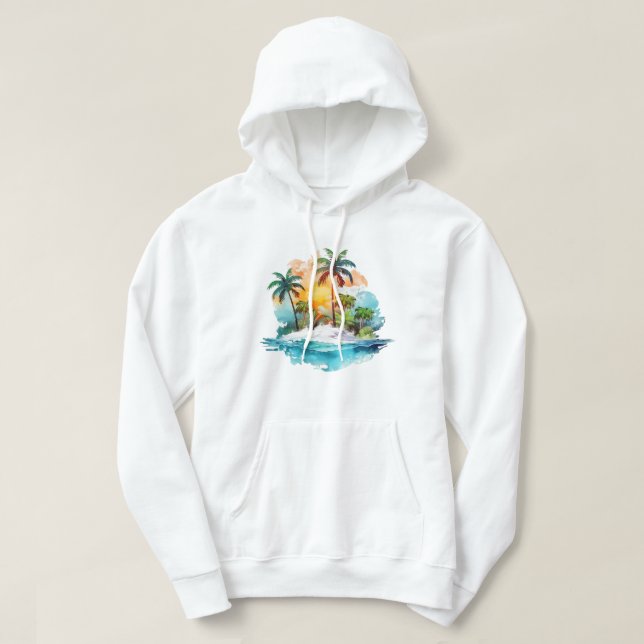 Moletom Sweatshirt De Planta Tropical (Frente do Design)