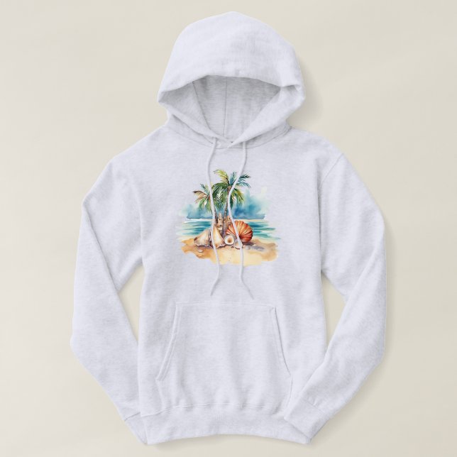 Moletom Sweatshirt De Planta Tropical (Frente do Design)