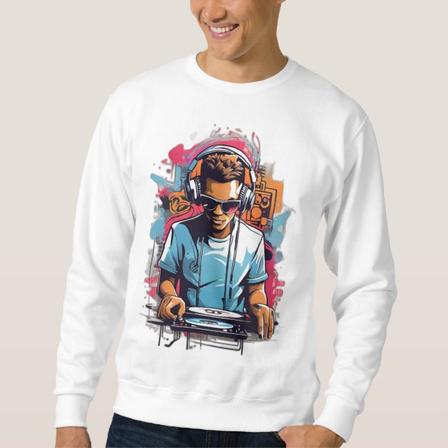 Moletom Sweatshirt DJ inspirada no grafite (Frente)