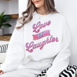 Moletom Sweatshirt do Amor e do Riso do Dia dos Namorados