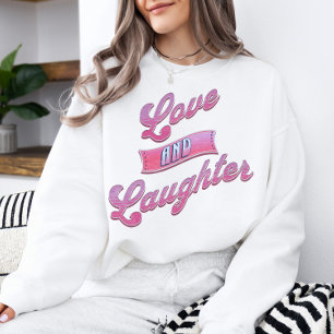Moletom Sweatshirt do Amor e do Riso do Dia dos Namorados