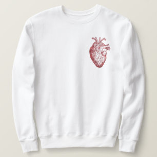 Moletom Sweatshirt do Coração Humano - Coração anatôm