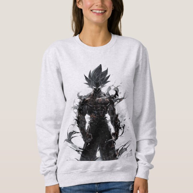 Moletom Sweatshirt do Guerreiro dos Animes Sombra - Poder  (Frente)