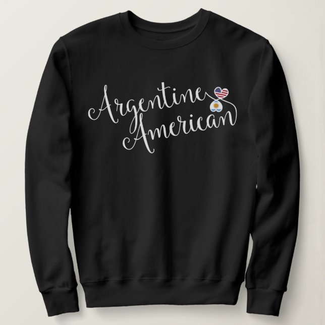 Moletom Sweatshirt Entwinted Heartshirt Americana Argentin (Frente do Design)