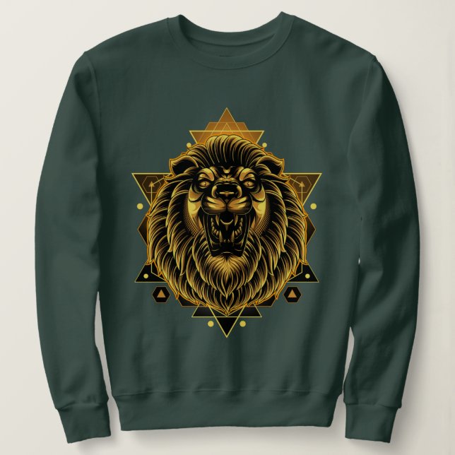 Moletom Sweatshirt Esoteric Lion (Frente do Design)