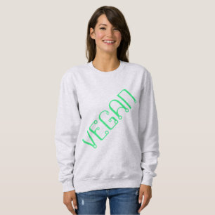 Moletom Sweatshirt feminina "VEGAN" Diagonal
