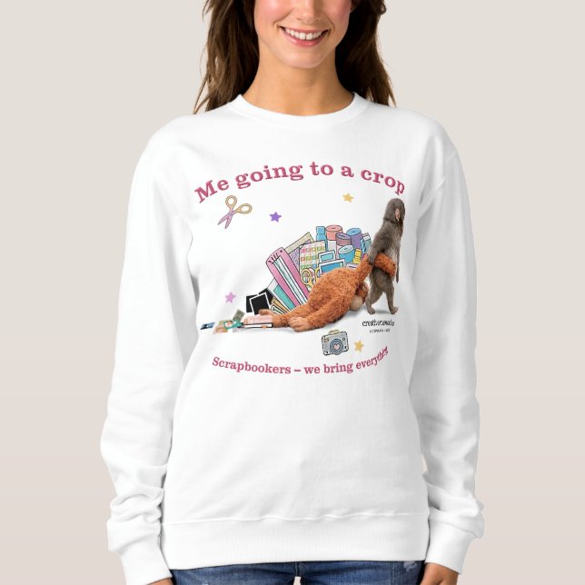 Moletom Sweatshirt Feminino Punch the Monkey (Frente)