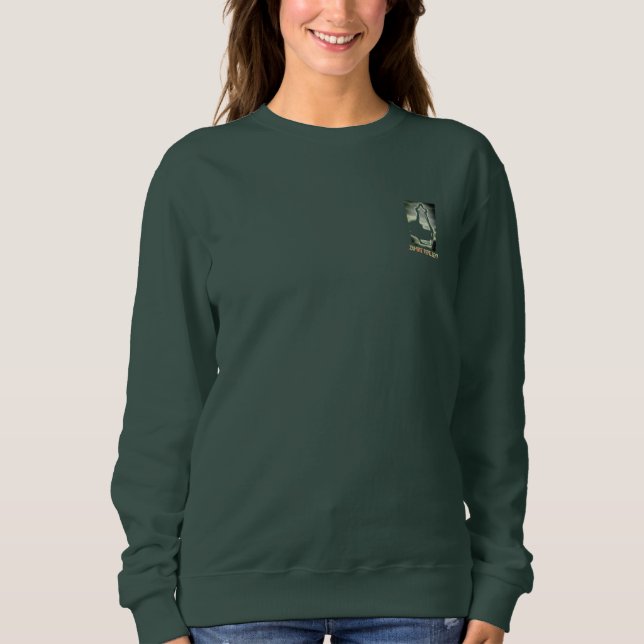 MOLETOM SWEATSHIRT FEMININO REPELENTE DE ZOMBIE ARTE E DES (Frente)