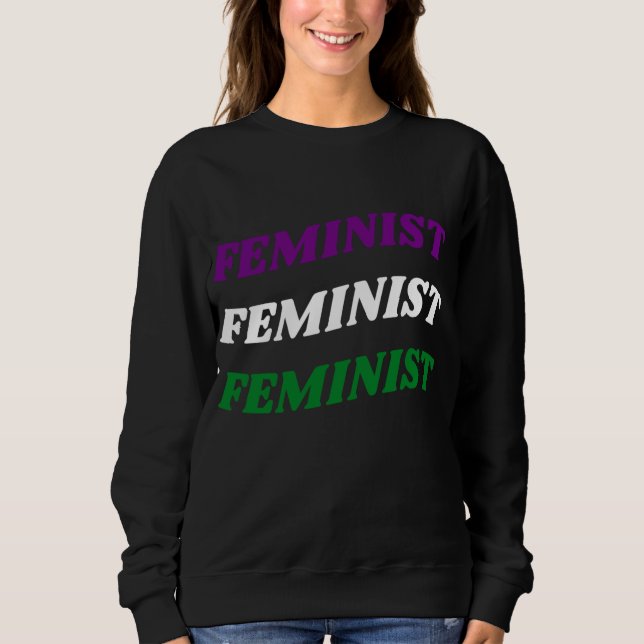 Moletom Sweatshirt Feminista do Reino Unido (Frente)