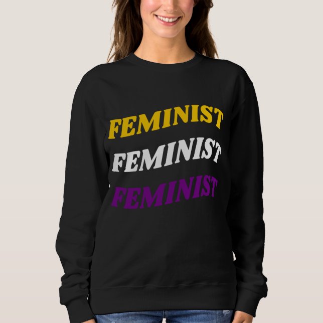 Moletom Sweatshirt Feminista dos EUA (Frente)