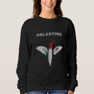 Moletom Sweatshirt Free Palestine Women Bandeira Palestin