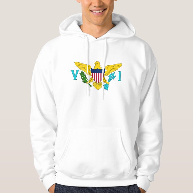 Moletom Sweatshirt Hooded com bandeira americana (Frente)