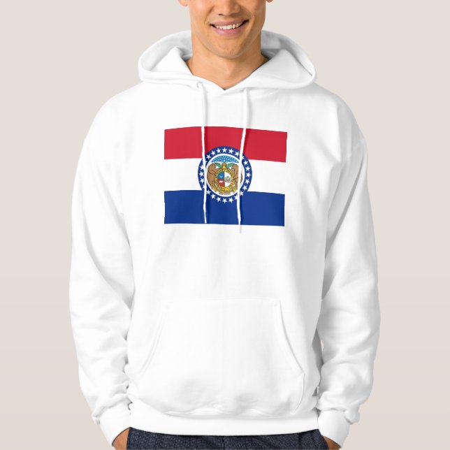 Moletom Sweatshirt Hooded com bandeira americana (Frente)